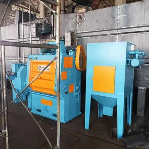 Tumble Belt Shot Blasting Machine to India / Q326 / 200kg / Crawler Type / Rubber Belt thumbnail-4