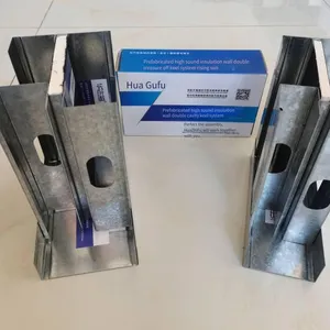 Prefabricated High-sound-insulation Double-cavity 112 Keel, Silent Keel Partition for Hotels, Z-shaped Vibration-damping Partition Wall thumbnail-3