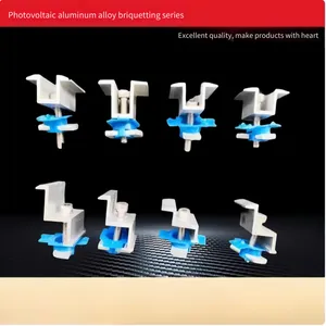 Factory Wholesale Solar Photovoltaic Accessories, Aluminum Alloy Pressing Blocks, Edge Pressing Blocks, Middle Pressing Plates and Edge Pressing Plates for Photovoltaic Modules thumbnail-1