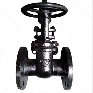 GOST Standard Cast Iron Gate Valve Flange End Rising Stem Soft and Hard Seal Metal Seat Industrial Water Control Valve thumbnail-5
