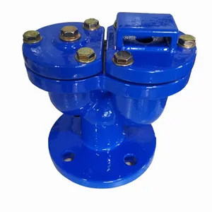 QB2-10 DN50-200 Flange Ductile Iron Water Pipe Automatic Double Port Exhaust Valve Cast Iron Valve thumbnail-3