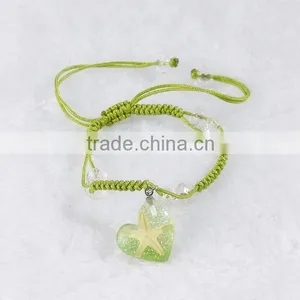 Latest Design Heart Shape Starfish Resin Bracelet Bangle thumbnail-3