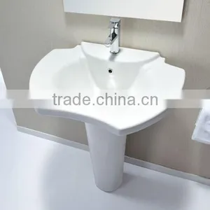 BP-3680 Modern Bathroom Design, Modern Quality Basin Pedestal, Bathroom Ceramic Hand Wash Sink Bash Bowl thumbnail-2