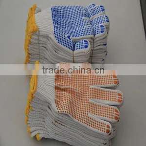 Cheap Orange Pvc Dotted Labor Anti-skid Gloves thumbnail-1