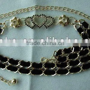 Metal Chain Belts With Rhinestones, Cloth Accessories thumbnail-1
