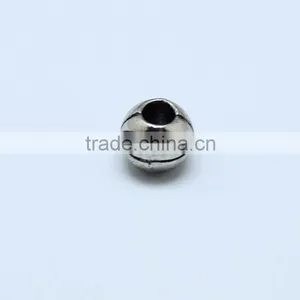 Wholesale Basketball Shape Zinc Alloy Slider Beads With Round Hole for Bracelets thumbnail-2