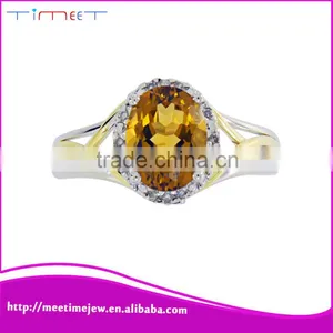 2015 Well-built Fashion Women Top-level 925 Silver Diamond Ring thumbnail-1