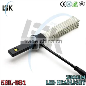 High Lumen Led Car Headlight Kit Low Beam 881 Excellent Heat Dissipation Headlight Lamp thumbnail-1