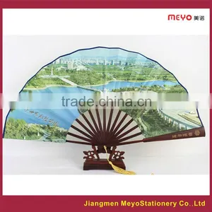 2015 Chinese Promotional Gift Custom Bamboo Folding Hand Fan thumbnail-1