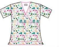 Medical Printed Scrub Tops thumbnail-1
