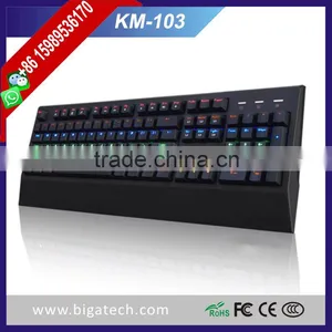 Newest High-end Tri-color LED Backlight Programmable Gaming Keyboard Mechanical Gaming Keyboard Quality Choice Most Popular thumbnail-2