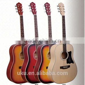 41" Dreadnought Wholesale Cheap Acoustic Guitar With Guiar Pickguard Amp EQ thumbnail-1