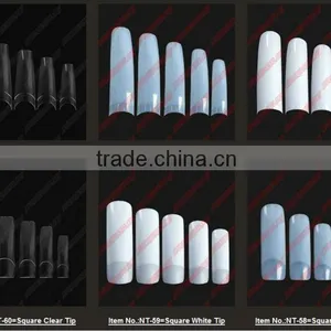 Professional Clear Salon Beauty Nail Tips+500pcs/bag (NT-70) thumbnail-1