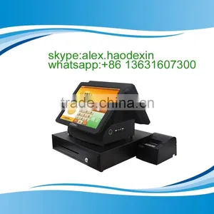 All in One 15 Inch Android Pos Terminal With Dual Screen GSM WIFI Touch Pos Terminal GC066 thumbnail-1