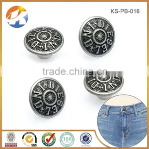 High Quality Brass Custom Metal Button Jeans thumbnail-3