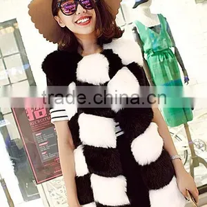 QYQX-001 Europea Fashion Ladies Fox Fur Vest thumbnail-5