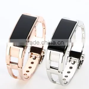 Titanium Alloy Bluetooth Smart Bracelet With OLED Screen thumbnail-4