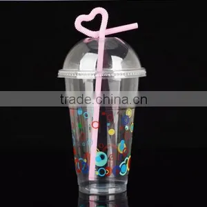 Custom Printed Personalized 12oz PET Plastic Cups With Flat Dome Lids thumbnail-2