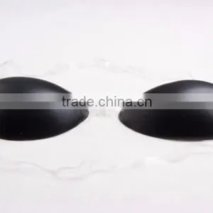OEM Customized Low Price Adhesive Silicone Black Bra Cup With Strap thumbnail-3