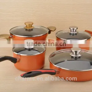 Capsuled Bottom Aluminum Coating Ceramic Pots for Cooking thumbnail-1