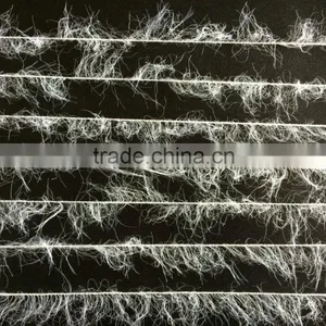 1/9nm Soft Nylon Fancy Yarn / Feather Yarn Raw White on Cone thumbnail-1