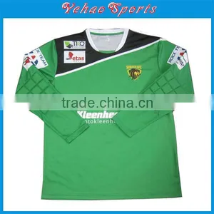 Custom Sublimation Long Sleeve Soccer Goalkeeper Jersey With Padding thumbnail-1