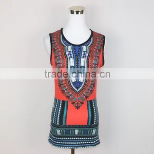 Dashiki Vest Tops African Tank Tops for Women thumbnail-4