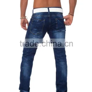 Style Cotton Good Quality Woven Men's Jean thumbnail-6