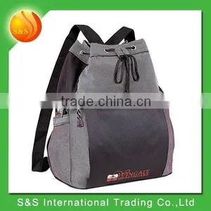 2015 New Design Sport Drawstring Backpack With Two Open Side Pocket thumbnail-2
