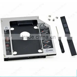 Aluminum 12.7mm 2nd Hard Drive DVD Bay Caddy SATA to SATA For Laptop Acer/Asus/Dell for Sony thumbnail-6