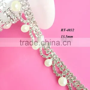 Hot !! Newest Design of the Rhinestone Embellishment for Bridal Dresses (RT-4032) thumbnail-1