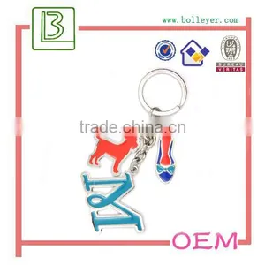Letter Number Metal Keychain thumbnail-1