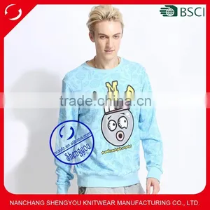 Custom 100% Polyester Men Pullover Hoodie Sweatshirts thumbnail-1