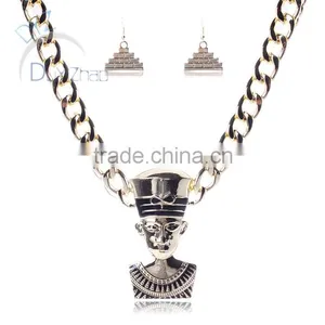 Wholesale Gold Chain Necklace Jesus Jewelry Set thumbnail-1