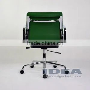 Replica EA217 Charles Soft Pad Desk Chair- Green Color Genuine Leather thumbnail-5