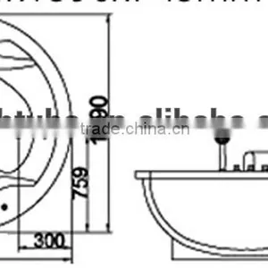 Elegant Whirlpool Massage Bathtub,luxury Whirpool-massage Bathtub thumbnail-3