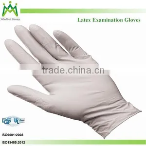 Free Sample Disposable White Industrial Latex Gloves thumbnail-3