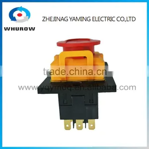 Ignition Momentary Press Push Button Switch YCZ5-B Emergency Stop 7 Pin IP55 Lock Protective Cover Waterproof Combined Switch thumbnail-4