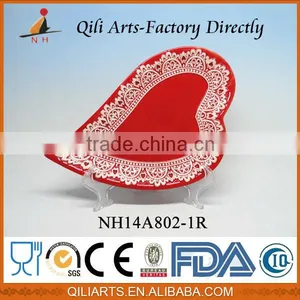 2014 Made in China Sweet Love Plates Ceramic Tableware thumbnail-1