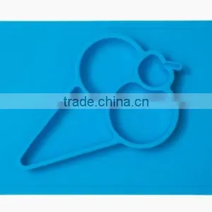 Custom Food Grade Baby One Piece Silicone Placemat thumbnail-1