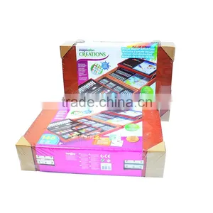 Double Layer Big Wooden Box Art Set 146pcs Gift Art Set in Wooden Case thumbnail-4