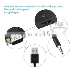 VGA To HDMI Output 1080P HD Audio TV AV HDTV Video Cable Converter Adapter For TV PC Laptop Monitor thumbnail-3
