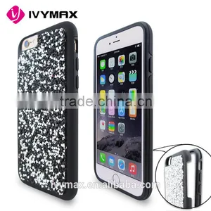 Manufacturer China Glitter Case Leather Skin Mobile Back Cover for Iphone 6s Phone Accessories Case Supplier's Choice thumbnail-1