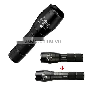 Powerful LED Light Camping Usage USB Rechargeable Flashlight thumbnail-2