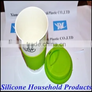 Ceramic Travel Coffee Mug Silicon Lid thumbnail-6