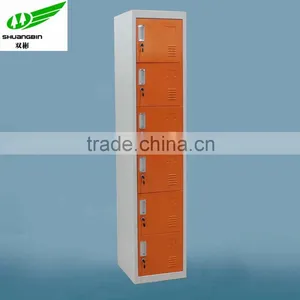 Solid Metal Six Tier Narrow Cloth Cabinet thumbnail-1