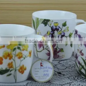 11OZ Garden Butterfly Design Full Decal Print Coffee Cups, Shiny Surface Porcelain Mug, KL5004-10687 thumbnail-6