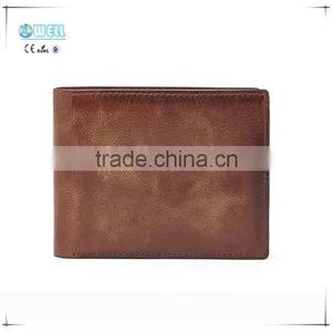 2016 Men Fashion Genuine Leather Short Wallet 100% Real Leather Purse thumbnail-1