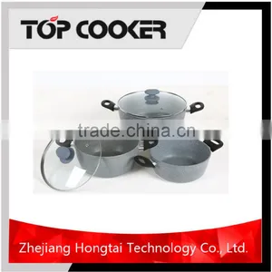 Aluminum Forged Marble Coating Palm Kitchen Restaurant Cookware thumbnail-2