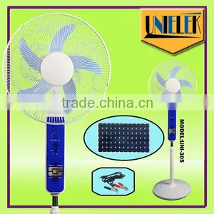 New Energy 16 Inch Battery Solar dc Rechargeable Fan 12V dc Water Mist Fan thumbnail-5
